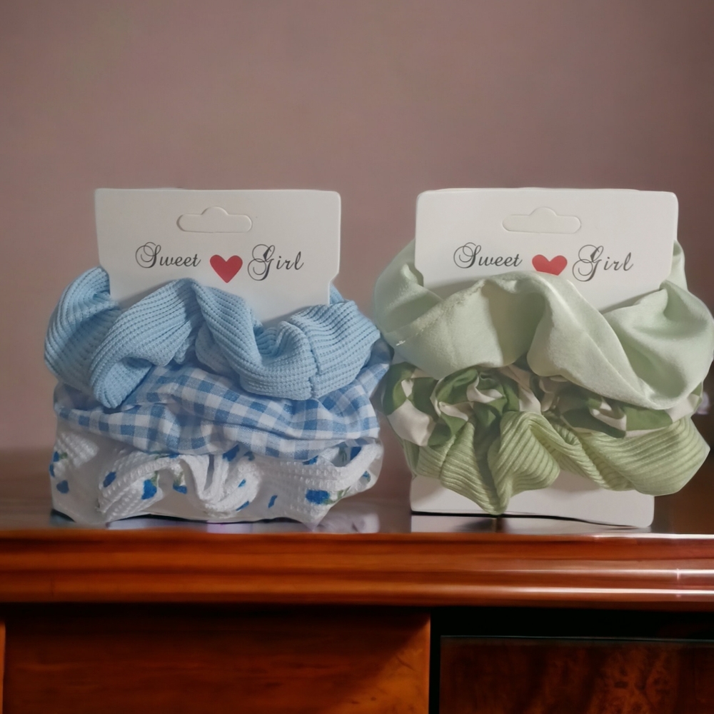 (2) 3-Pack Sweet Girl Scrunchies